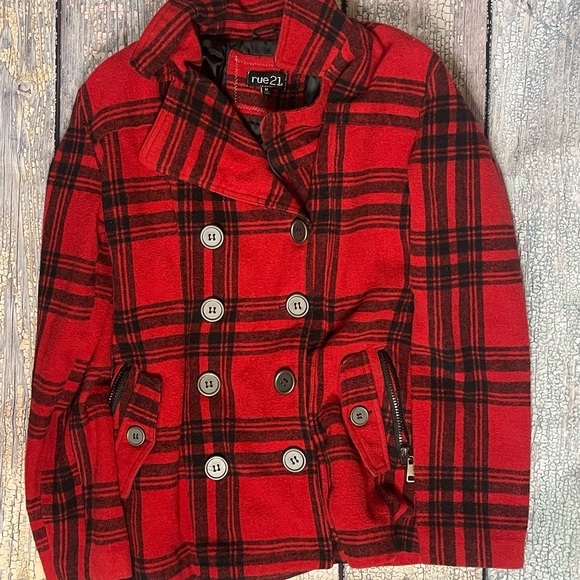 Rue21 Jackets & Blazers - 🔄Plaid Rue21 Coat